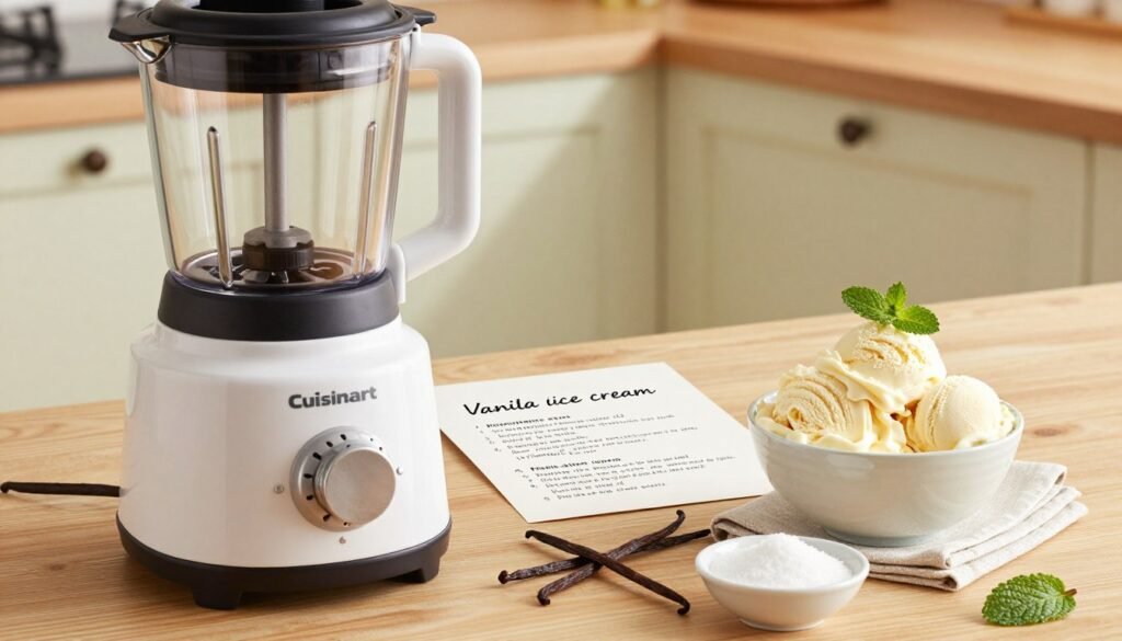 vanilla ice cream recipe with Cuisinart ice cream maker