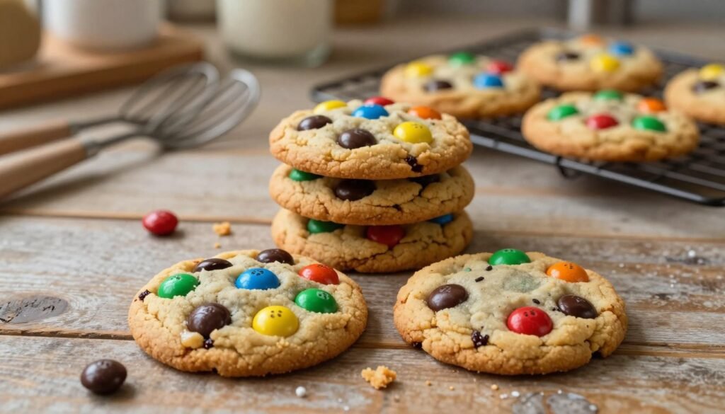 monster cookie recipe with M&Ms