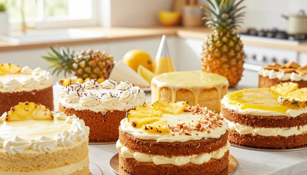pineapple cake frosting ideas